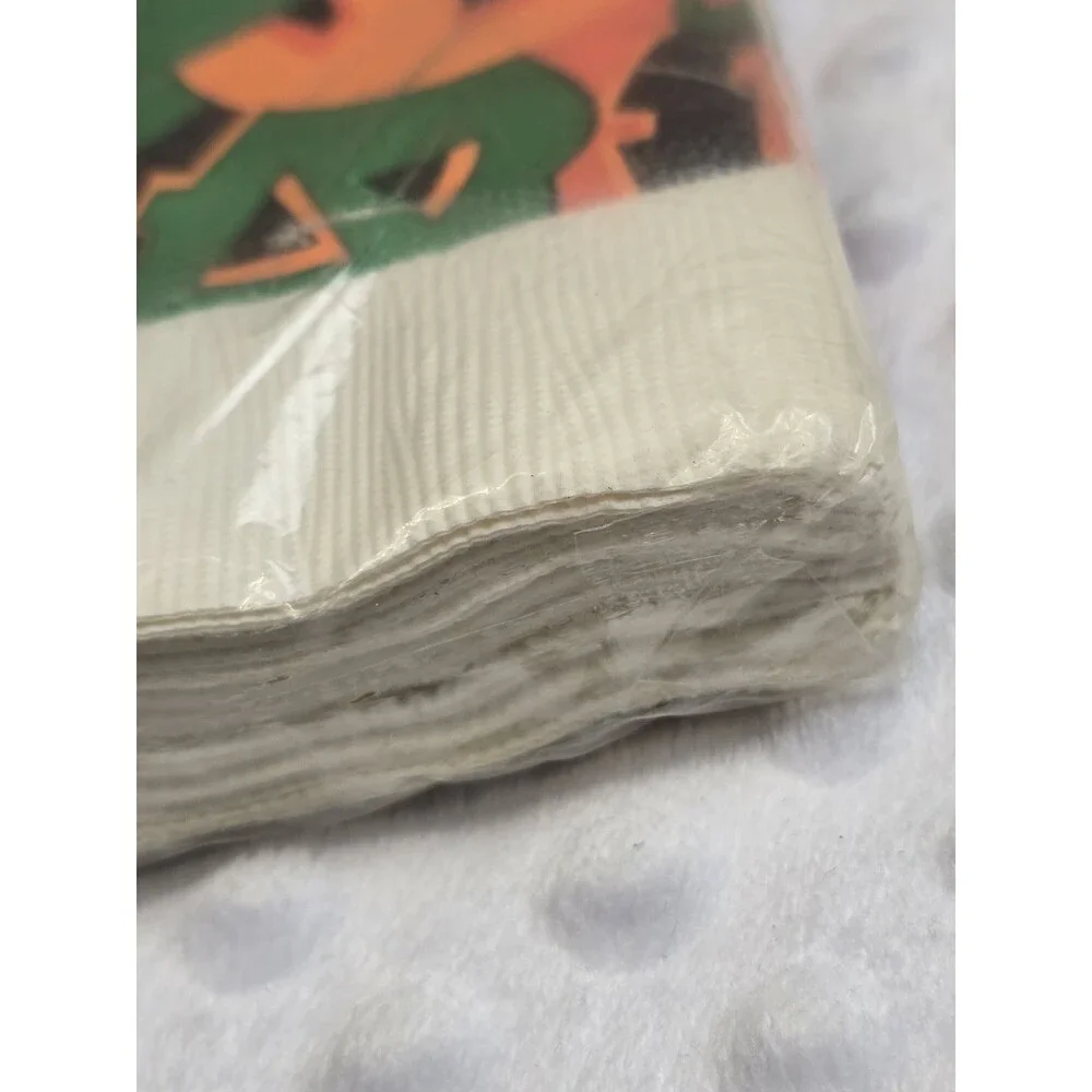 Vintage Halloween Pumpkin Napkins New 3-Ply Paper 20 Jack O Lantern Party Supply